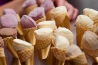 mini ice cream in cone